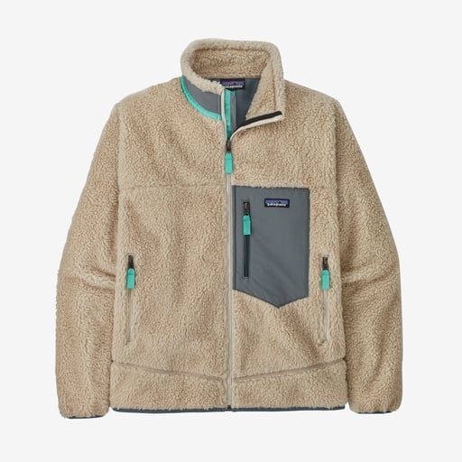 Patagonia Mens Classic Retro-X Jacket - Dark Natural w/Plume Grey